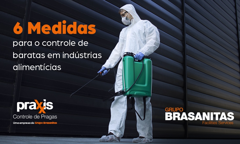 6 Medidas para o controle de baratas em indústrias alimentícias